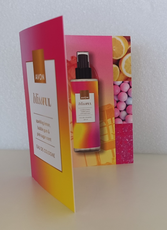 AVON BLISSFUL Eau de Cologne / Karte mit Duftprobe